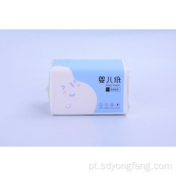 Papel higiênico facial de tecido para bebês com lindo pacote azul